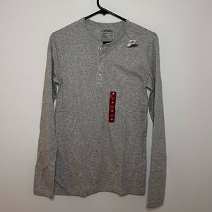 Express Grey Henley XS Slim Fit NWT